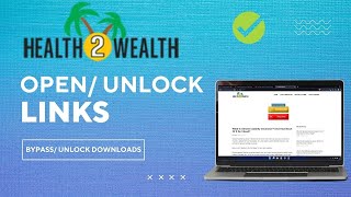 How to Open HEALTH2WEALTH Link amp Skip [upl. by Tali195]