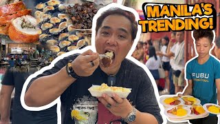 12HOUR Manila STREET FOOD CRAWL TRENDING Street Food Spots  Jayzar Recinto [upl. by Barbe]