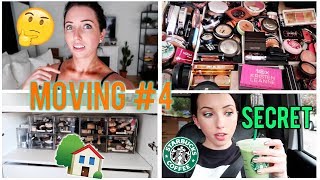 MOVING VLOG 4 New Makeup Storage Spray Tan Fail 100 Cal Starbucks Matcha IKEA PAX Wardrobe [upl. by Posner108]