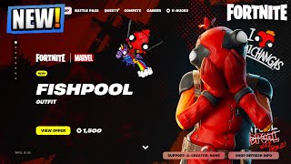 NEW FORTNITE FISHPOOL SKIN amp NEW LIVE EVENT UPDATE IN GAME Fortnite [upl. by Ainecey]