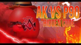 NEW MECHANICS AK vs P90  Hidden Code  Shell Shockers [upl. by Nie]