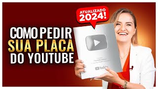 ATUALIZADO Como GANHAR a PLACA PRATA do YOUTUBE em 2024 [upl. by Olympias]