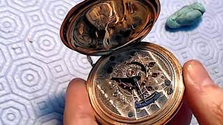 Elgin Railroad Grade Hunter Pocket Watch Cleaning [upl. by Tenaj]