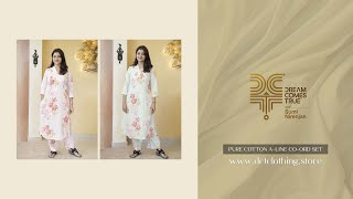 Pure Cotton Aline CoOrd Set [upl. by Ecirtra]