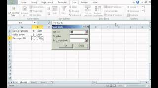 Excel Tip 4 Using Goal Seek to Calculate a Value [upl. by Oilegor]