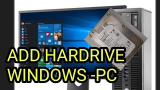 ADD 1TB  HARDDRIVE TO WINDOWS PC  £10 [upl. by Ahso923]