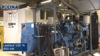 POLYMA Energiesysteme GmbH Stromerzeuger 1000 kVA Prüflauf und Notstromtest [upl. by Hannaoj]