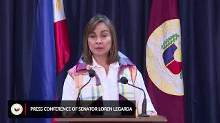 Press Conference of Senator Loren Legarda October 3 2024 [upl. by Pedaiah]