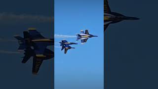 The BLUE Angel split fun airplane aviation jet fighter fighterjet usa america military fam [upl. by Keli]