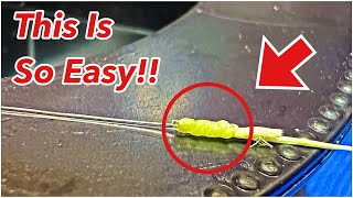 The Easiest Braid To Fluorocarbon Knot  How To Tie The Albright Knot [upl. by Uolyram503]