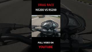 Ns200 vs Rs200 Race ns200 rs200 race [upl. by Attecnoc]