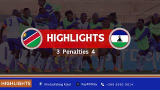 Namibia vs Lesotho Highlights ft Penalty Shootout [upl. by Hsenid]