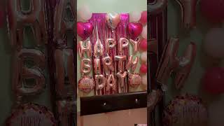 My birthday celebration 🎊🎉julu birthday celebration like newsong decoration shorts viral [upl. by Adnauq]