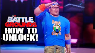 WWE 2K BATTLEGROUNDS  HOW TO UNLOCK JOHN CENA Tutorial [upl. by Suraved]