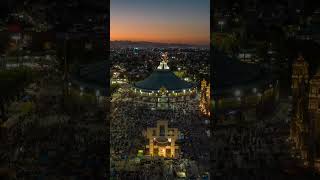 Basílica de Guadalupe en CDMX epicentro del turismo religioso  instagramcomcsdrones [upl. by Annay419]