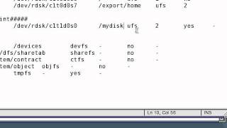 Mount and File system check in Solaris 10  In Arabic flv [upl. by O'Mahony]