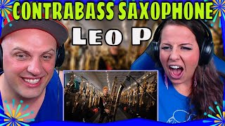 First Time Hearing Leo P meets our CONTRABASS SAXOPHONE  THE WOLF HUNTERZ REACTIONS reaction [upl. by Omland231]