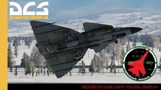 Heatblur SAAB AJ37 Viggen Display  DCS World  Digital Combat Simulator [upl. by Nomi]