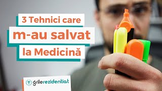 3 Tehnici de Învățare care mau salvat la Medicină  GrileRezidentiatro [upl. by Annil]