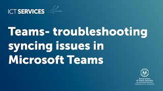 Teams – Troubleshooting a Syncing error in Microsoft Teams [upl. by Field]