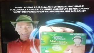 ATIENZA NATURALE MALUNGGAY CAPSULE TVC PHILIPPINES 2016 30S [upl. by Aineval]