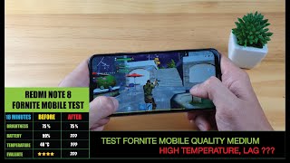 Test Game Fortnite Mobile On Redmi Note 8 [upl. by Ahsoem]