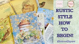 Get Creative And Craft A Rustic Junk Journal With Me journaljigsaw [upl. by Ennyleuqcaj]