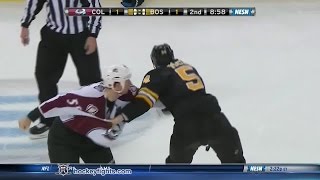 Cody McLeod vs Adam McQuaid Oct 13 2014 [upl. by Willetta]