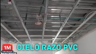 COMO Instalar Techo de PVC Paso a Paso cielo Razo de PVC¡ [upl. by Enoob]