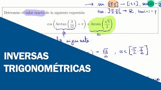 Video 9  INVERSAS TRIGONOMÉTRICAS [upl. by Ruvolo]