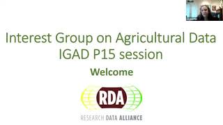 RDA VP 15 Interest Group on Agriculture IGAD [upl. by Felicia]