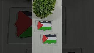 ❤️making Jordan flag 🇯🇴❤️🇵🇸 vintage4 shape from clay satisfying creative shortsvideo [upl. by Kcirrem478]