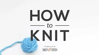 How to Knit  Knit Stitch [upl. by Tuorah]