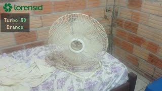 Ventilador de mesa Loren Sid Turbo 50cm  Branco – anos 2000 [upl. by Adnahc202]