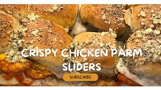 CRISPY CHICKEN PARM SLIDERS AWESOME RECIPE A MUST TRY [upl. by Bilac]