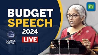 Budget LIVE  FM Nirmala Sitharaman Speech In Parliament  Union Budget 202425 News Updates [upl. by Aetnahs]