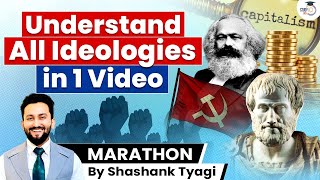 Capitalism  Communism  Socialism  Marxism amp Ideologies  UPSC [upl. by Templeton]