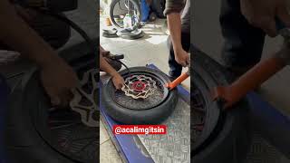 Lastik şoklama nasıl yapılır How is tire shocking done lastikşoklama tireshock [upl. by Suhcnip]