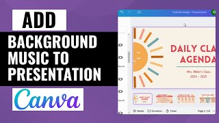 Can You Add Background Music To Canva Presentation Here’s How [upl. by Enaht813]