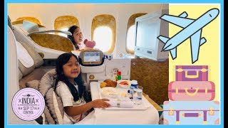 Kaycee amp Rachels first Business Class Airplane Ride [upl. by Saduj]