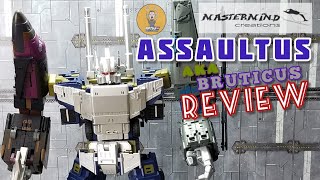 Mastermind Creations Assaultus review fully combined aka Masterpiece scale Bruticus [upl. by Alarice]