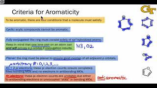 3104 Criteria for Aromaticity [upl. by Akienahs495]