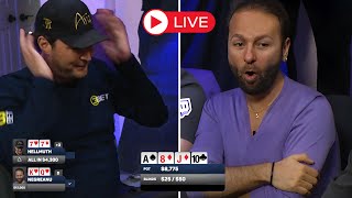 Daniel Negreanu Phil Hellmuth Maria Ho Phil Laak  Livestream Poker Cash Game [upl. by Aisitel]