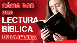 🥰 COMO DAR una LECTURA BIBLICA en la IGLESIA 👉PARA INICIAR UN CULTO CRISTIANO 💜 [upl. by Glory]