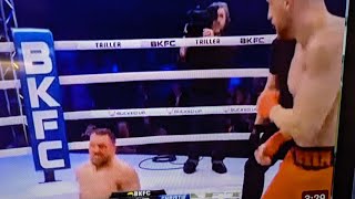 Danny Christie got knocked down 3 times walked out the ring his finished unbelievable [upl. by Rabkin]