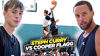 Steph Curry vs Cooper Flagg amp Top HS Players During Scrimmage Curry Camp Day 2 [upl. by Ellehcal]