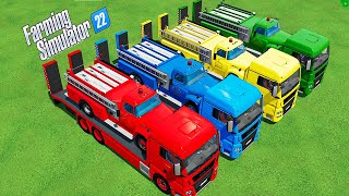 CRAZY TRANSPORT OF COLORFUL AMBULANCES FARMING SIMULATOR 2022 [upl. by Kentigera]