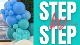 How to do a balloon arch step by step  how to inflate the balloons for easy balloon arch pt2 [upl. by Thury]