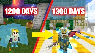 I Survived 1300 Days In Skyblock  Blockman Go  FurtherXT [upl. by Cherri]