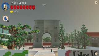 LEGO Worlds  Ancient roman arch new in my beautiful desert LEGO City [upl. by Linette]